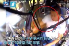 被滾石砸中兩次，他忍痛將車開至安全區(qū)[多圖]