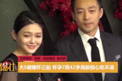 大S承認(rèn)懷三胎，懷孕7周41歲高齡擔(dān)心吃不消[多圖]