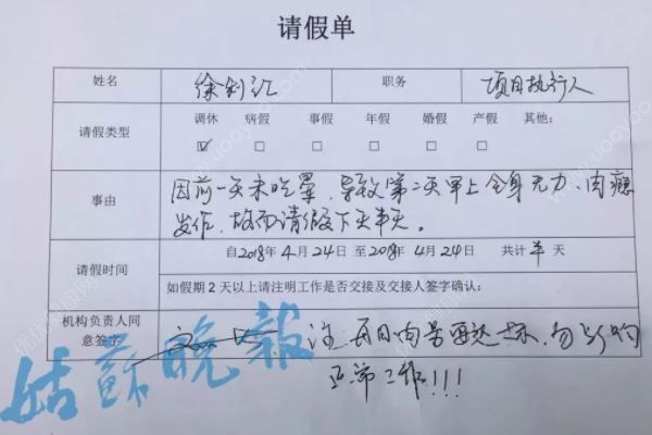 女員工“一天沒吃肉，請假半天”，領(lǐng)導(dǎo)準假給出這理由(1)