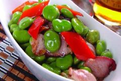 火腿炒蠶豆怎么做？火腿炒蠶豆做法是什么？[圖]