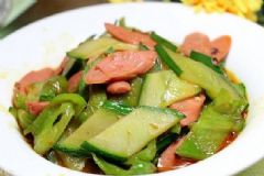 黃瓜炒火腿腸的做法是怎樣的？黃瓜炒火腿腸怎么做？[圖]