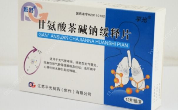 哮喘吃什么藥最有效？甘氨酸茶堿鈉緩釋片(1)