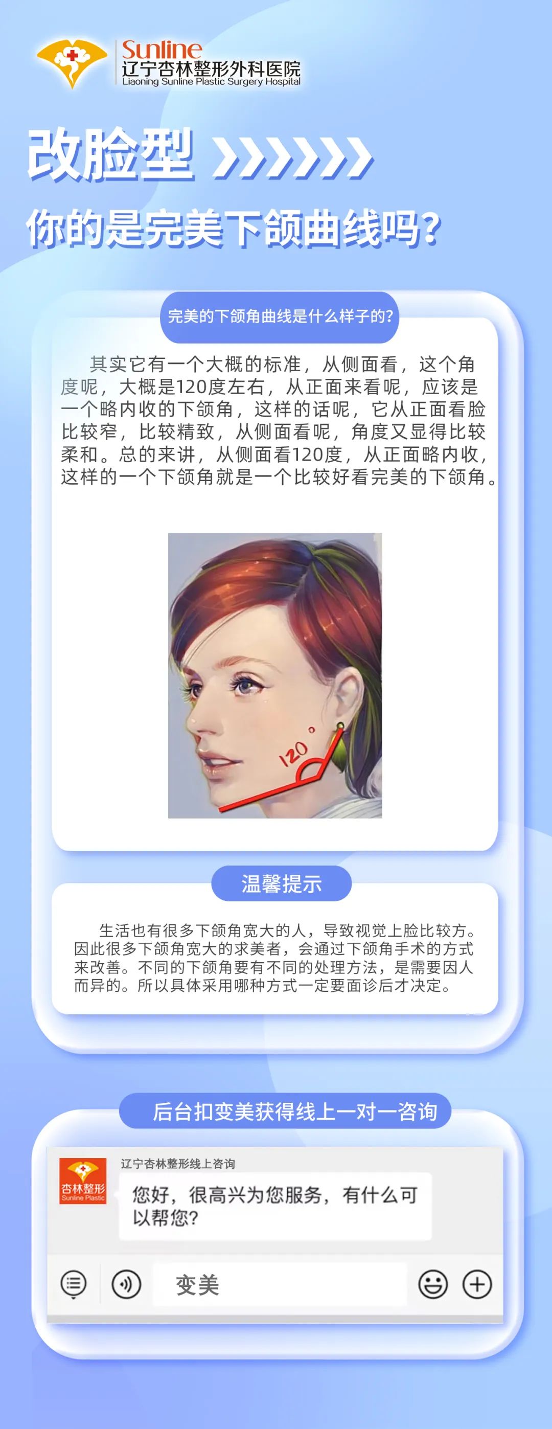 遼寧杏林整形改臉型 你的是完美下頜曲線嗎？
